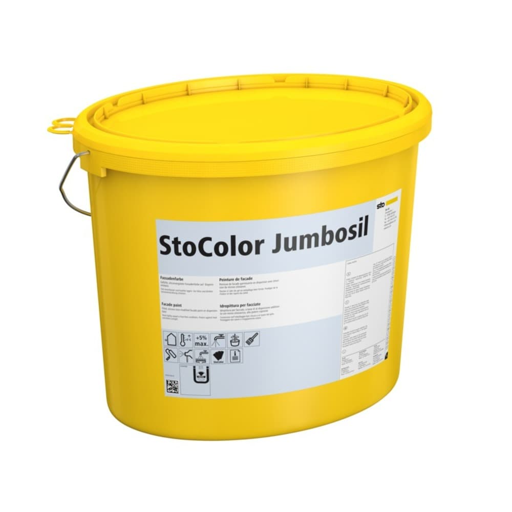 Силиконовая матовая фасадная краска StoColor Jumbosil 15 л (A)