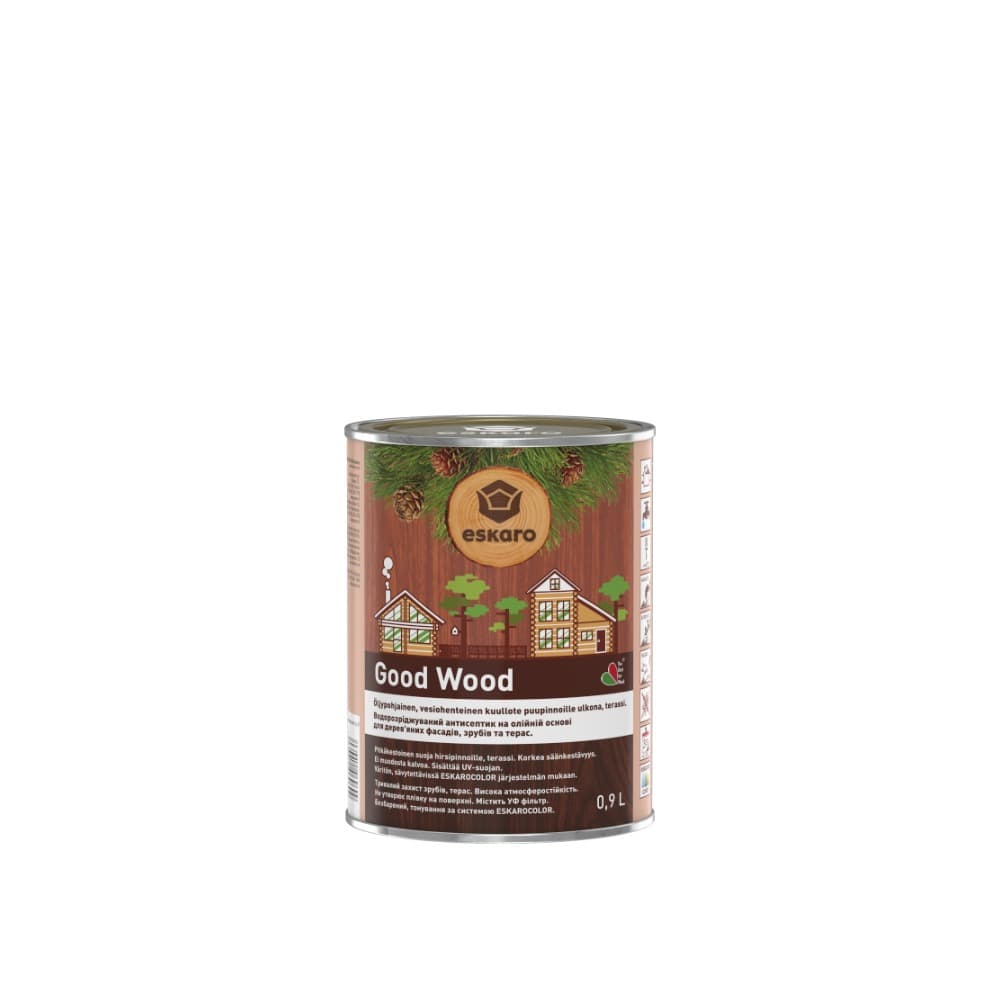 Водоразбавляемый антисептик на масляной основе для древесины Eskaro Good Wood 0.9 л