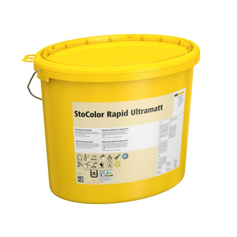 Глубокоматовая краска для внутренних работ StoColor Rapid Ultramatt 15 л