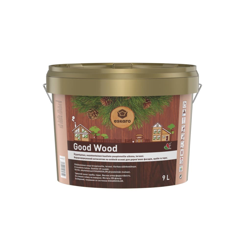 Водоразбавляемый антисептик на масляной основе для древесины Eskaro Good Wood