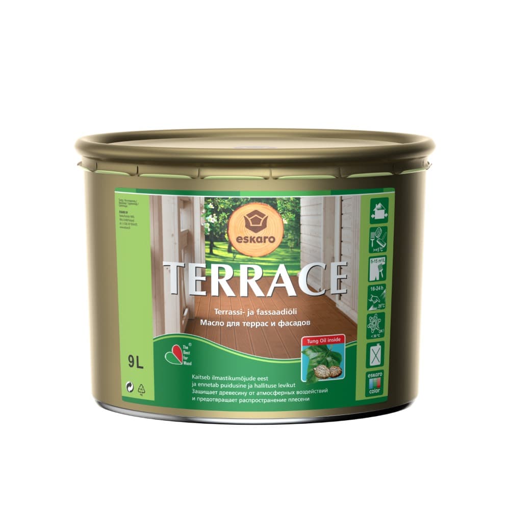 Масло для террас и фасадов органоразбавимое Eskaro Terrace